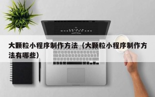 安溪大颗粒小程序制作方法（大颗粒小程序制作方法有哪些）